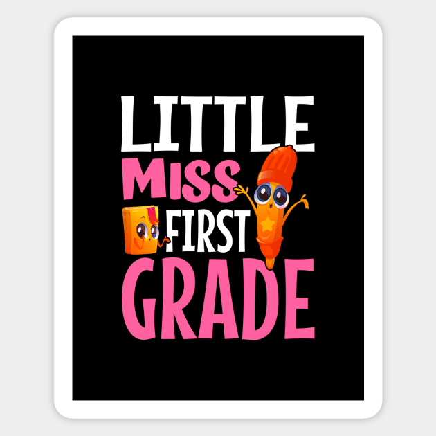 little miss first grade Sticker by TheDesignDepot